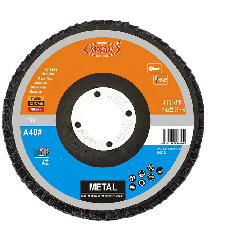 WGW T27 4.5Inch 115×22mm Aluminum Oxide Grinding Disc High Hardness Abrasive Wheel For Stainless Steel Metal Angle Grinder ISO9001 MPA Certified