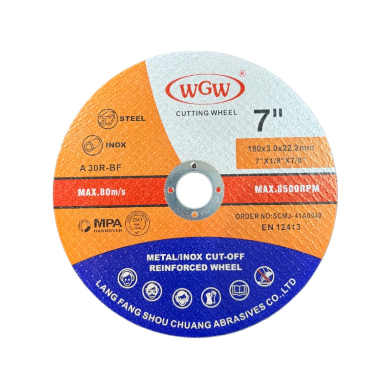 WGW Industrial Metal Cutting Disc 180x3.0x22mm - Langfang Shouchuang Abrasives Co.