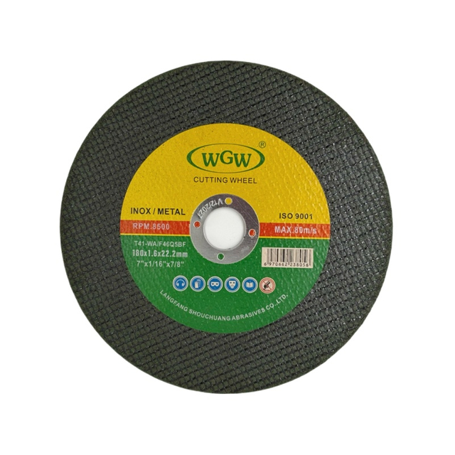 WGW Double Net Cutting Disc 180x1.6x22mm for Portable Angle Grinder , T41-Aluminum Oxide Disc Metal 80m/s