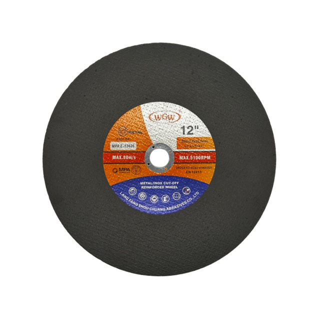 12‑Inch WGW T41 Stainless Steel Cutting Disc, High Hardness Aluminum Oxide
