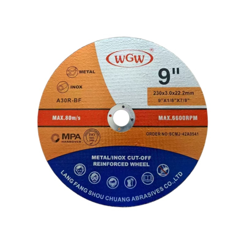WGW Professional T41-230x3x22.23mm Abrasive Grinding Disc - Langfang Shouchuang Abrasives Co.