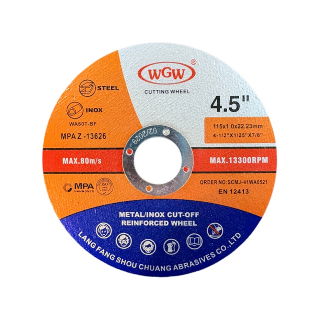 115x1.0x22mm High Performance OEM Metal Cutting Disc Fast Cutting Wheel for Industrial Steel Applications