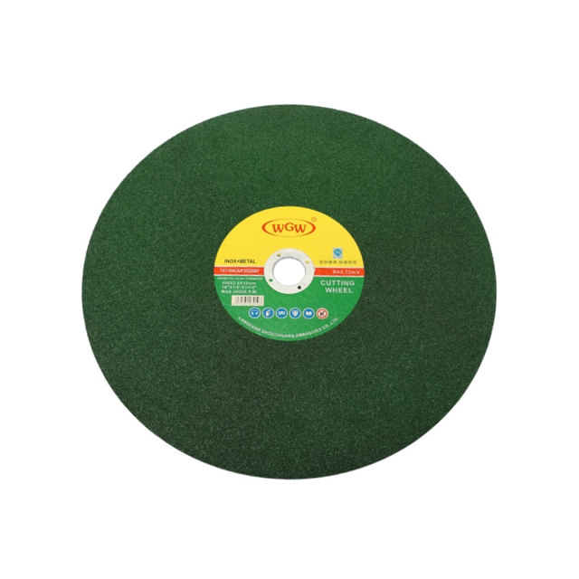 14‑Inch WGW T41 Stainless Steel Cutting Disc, High Hardness Aluminum Oxide （green）