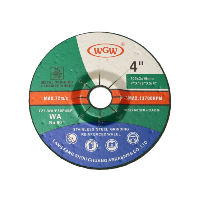 WGW Long-Life 103mm X 3.0 X16mm Metal Cutting Disc 80m/s High Hardness Portable Angle Grinder