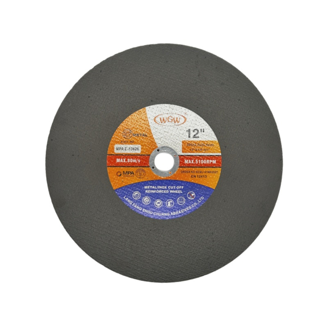 China Professional Manufacturer of T41-305x3.2x25.4mm Aluminum Oxide Metal Cutting Disc WGW Brand
