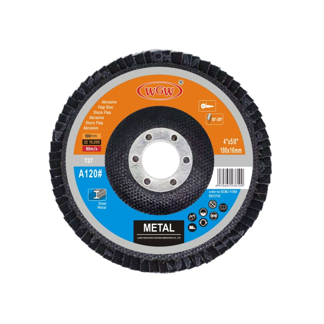 4 Inch Aluminum Oxide Flap Disc MPA EN12413 Safety Certified High Efficiency Rapid Flap Disc For Angle Grinder Metal Grinding Custom OEM Order Service