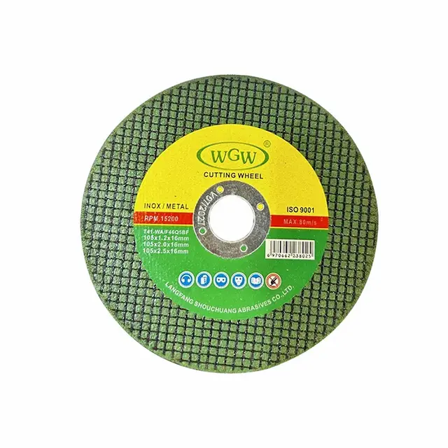 WGW Cutting Disc T41-4.5Inch-107x1.2x16mm Metal Cutting Disc 80m/s High Hardness Portable Angle Grinder
