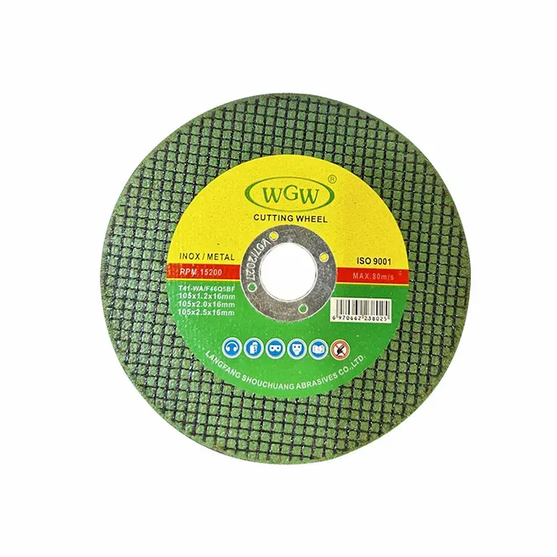 WGW Cutting Disc T41-4.5Inch-107x1.2x16mm Metal Cutting Disc 80m/s High Hardness Portable Angle Grinder