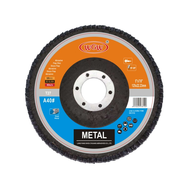 High-quality 125x22 40# Flap Discs From The Source Factory, Universal for Grinding And Polishing, Customized Services Available